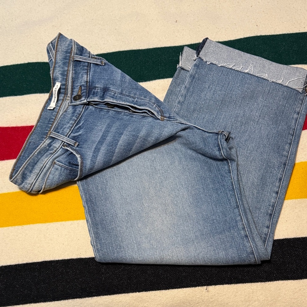Whetherly size 14/32 wide leg cuff jeans